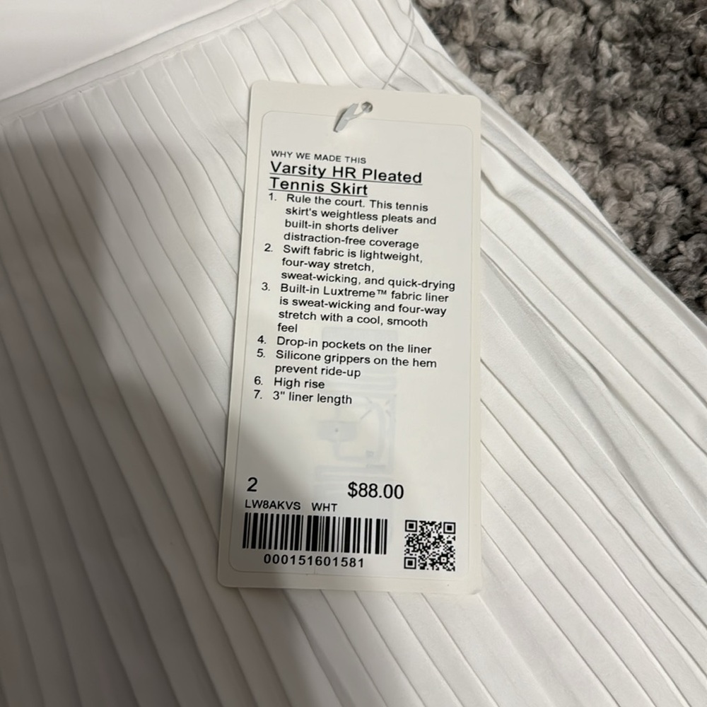 New Lululemon Tennis Skirt - Picture 2 of 2